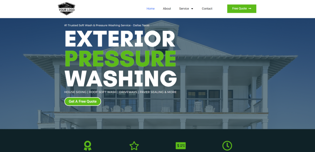 Pressure Washing Website Designs UppedOne.com